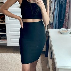 BCBG black pencil skirt